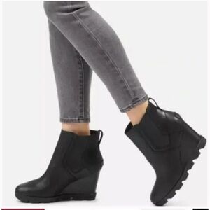 Sorel Joan Uptown Chelsea Wedge Boot Black